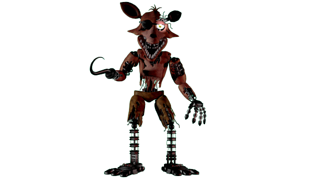 C4D FNaF-Withered Foxy Render Remake by IFazbear14I on DeviantArt