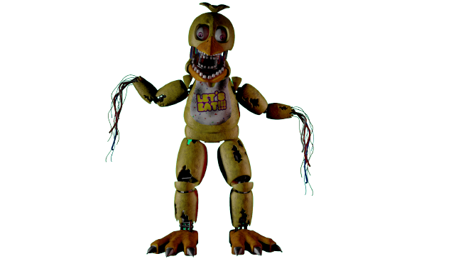 Withered Chica Render #2 by KingAngryDrake on DeviantArt