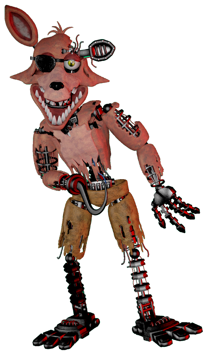 Withered Foxy Render (My First Render) : r/fivenightsatfreddys