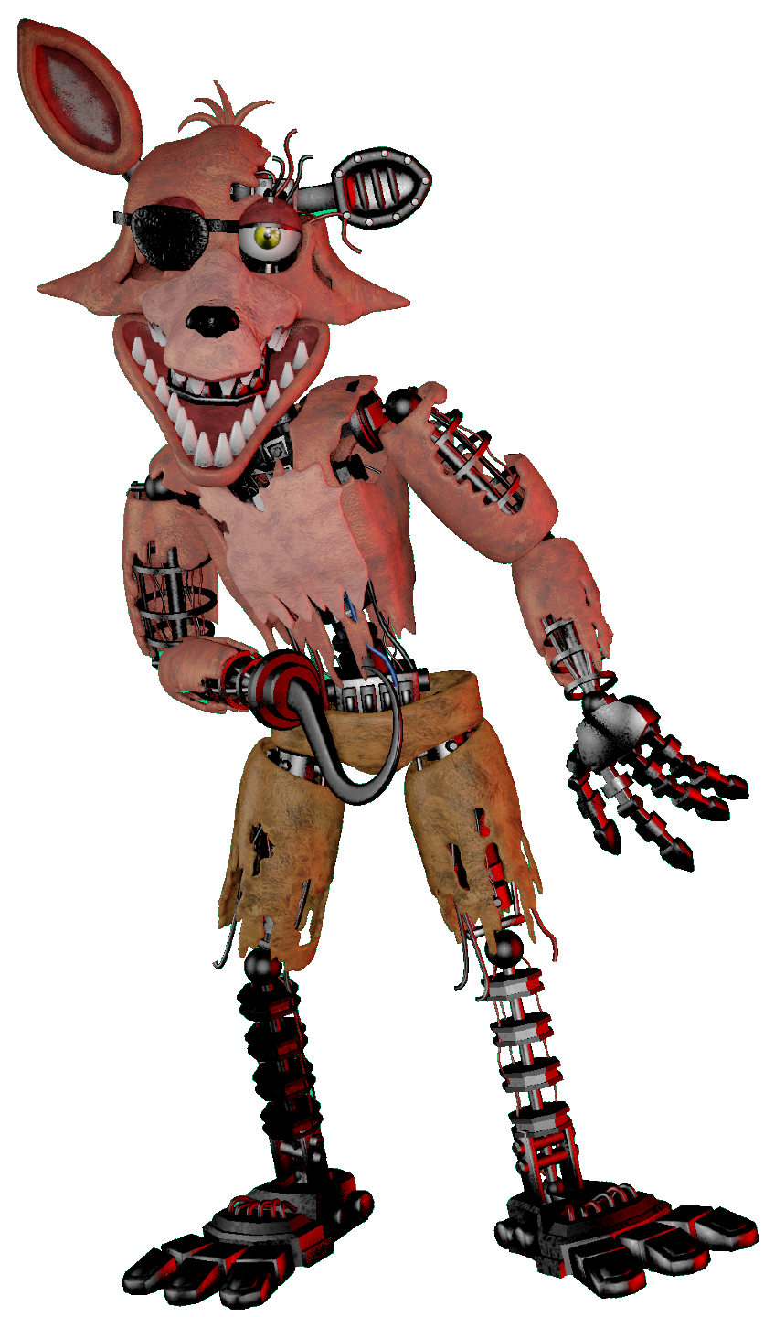 SFM: Withered Foxy (transparent) by TronicCRASH on DeviantArt