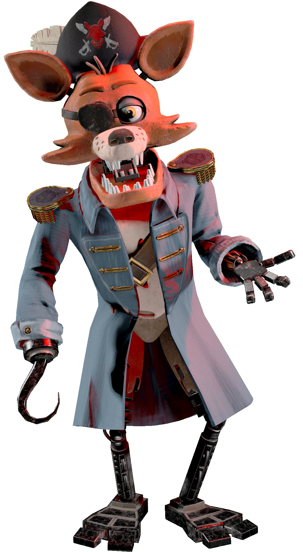 Captain Foxy (FNAF SB) by A-Dreamare on DeviantArt