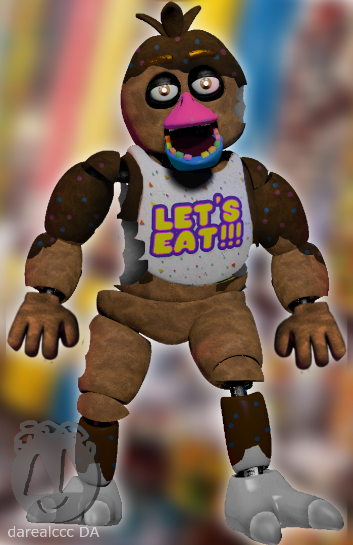 Fixed Stylized withered chica by darealccc on DeviantArt