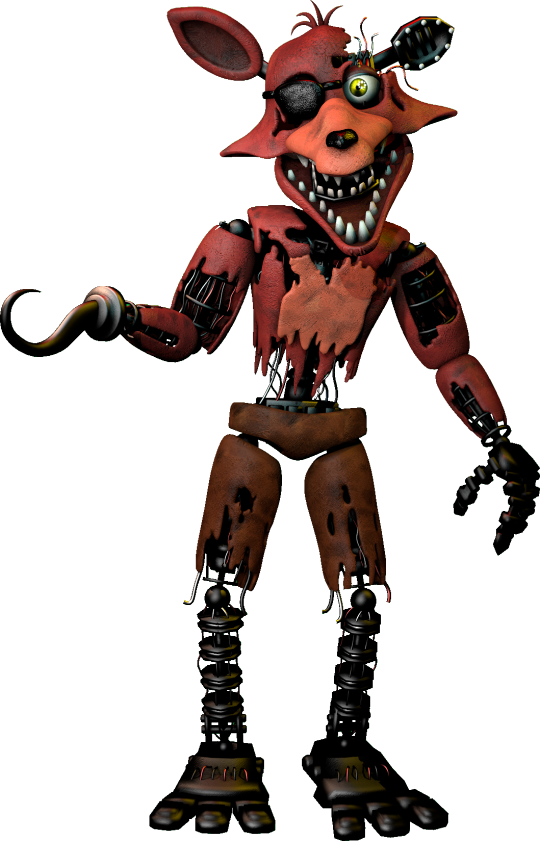 Adventure Withered Foxy Render by KingAngryDrake on DeviantArt