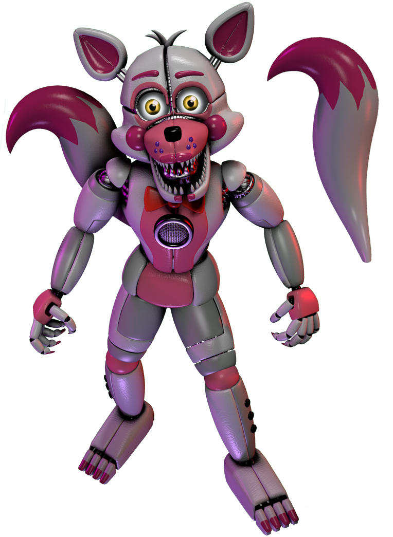 Fun Time Fox Funtime Foxy Render 2 (And Tail) by darealccc on DeviantArt
