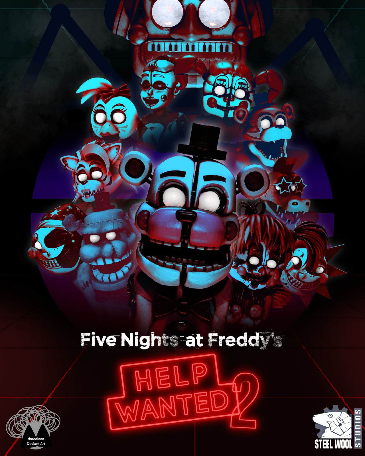 FNAF HW 2 poster redesign by darealccc on DeviantArt FNAF HW 2 poster redesign by darealccc on DeviantArt