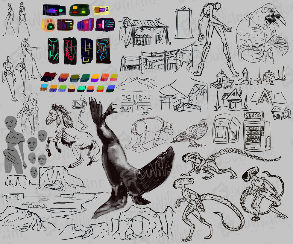 Various Design- and Sketchwork - April