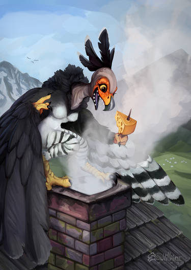 The Cheese snatching Harpy [Commission]