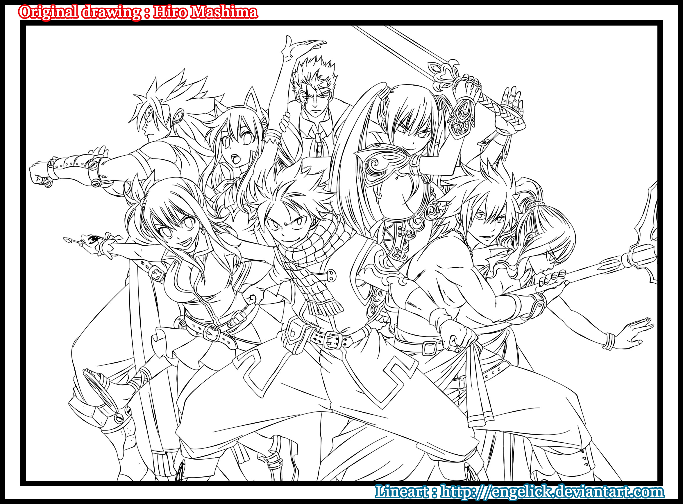 Fairy Tail - Cover 294 - Lineart