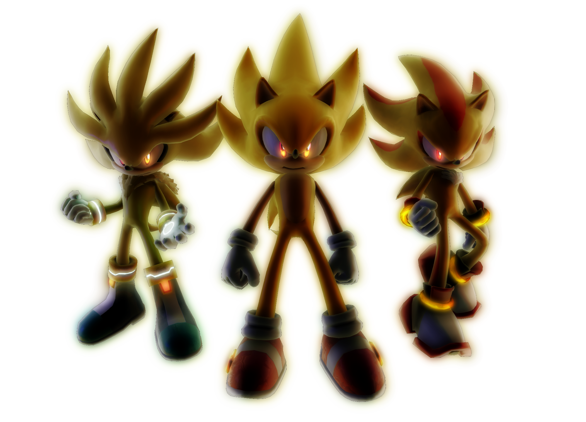 Super Sonic Render! by Pixeljoch on DeviantArt