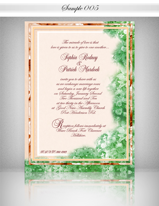 ::: Wedding INV Sample 5 :::