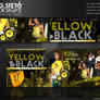 Yellow and Black Affair Party Flyer