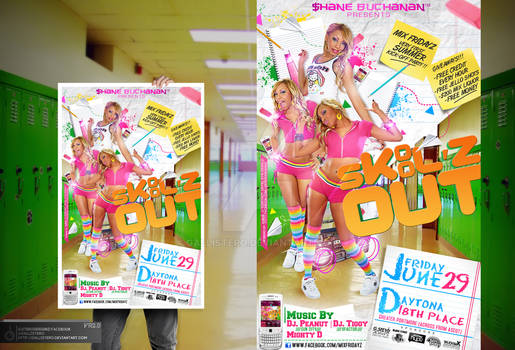 Skool'z Out Party Flyer