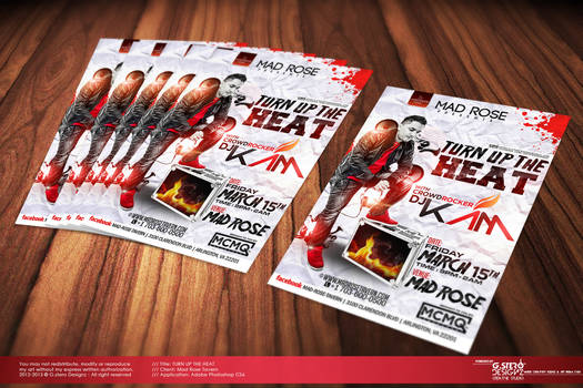Turn Up The Heat | Dj Kam Party Flyer
