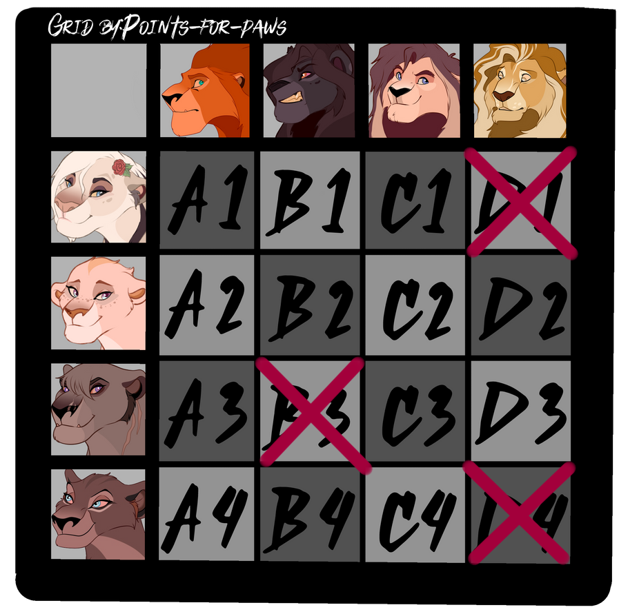 Grid Paws Collab Grid With Points-For-Paws OPEN by MooncrestArts on DeviantArt
