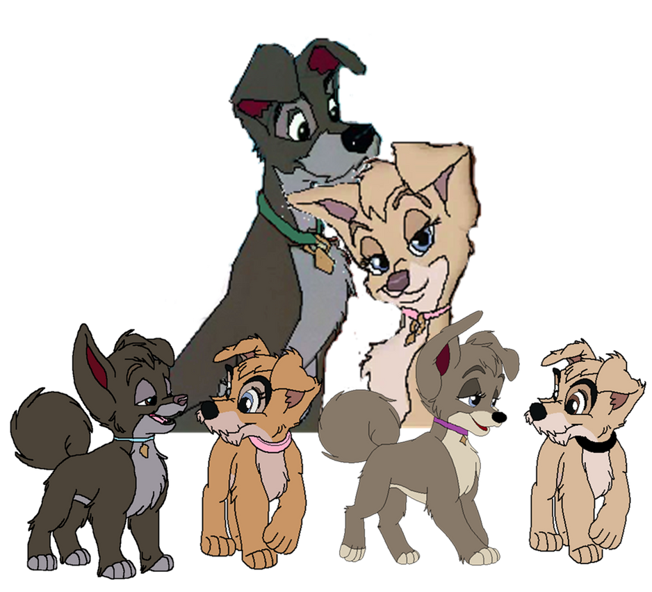 Angel and Scamp's Family by petalrulz on DeviantArt