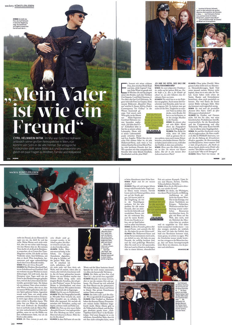 Cyril Helnwein WOMAN Magazin (Austria) by Cyril-Helnwein