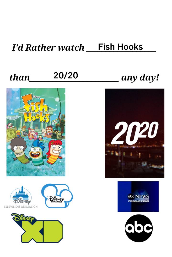 I'd Rather Watch Fish Hooks Than 20/20 Any Day! by
