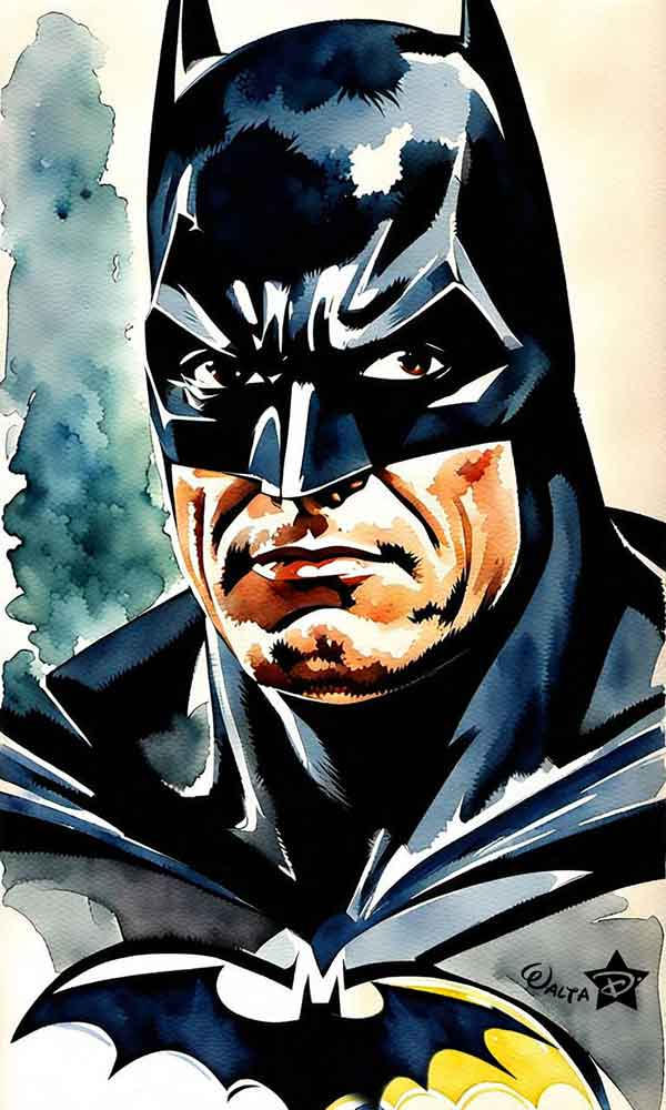 Batman Portrait Simple Batman Portrait by superwalta on DeviantArt