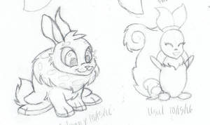 Neopets - Cybunny, Usul Sketches