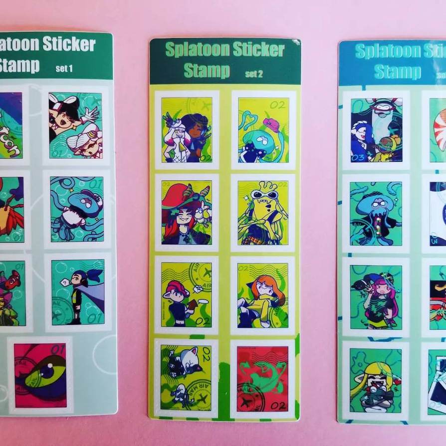 Splatoon stickers sheets by ShadowKingBlader2 on DeviantArt