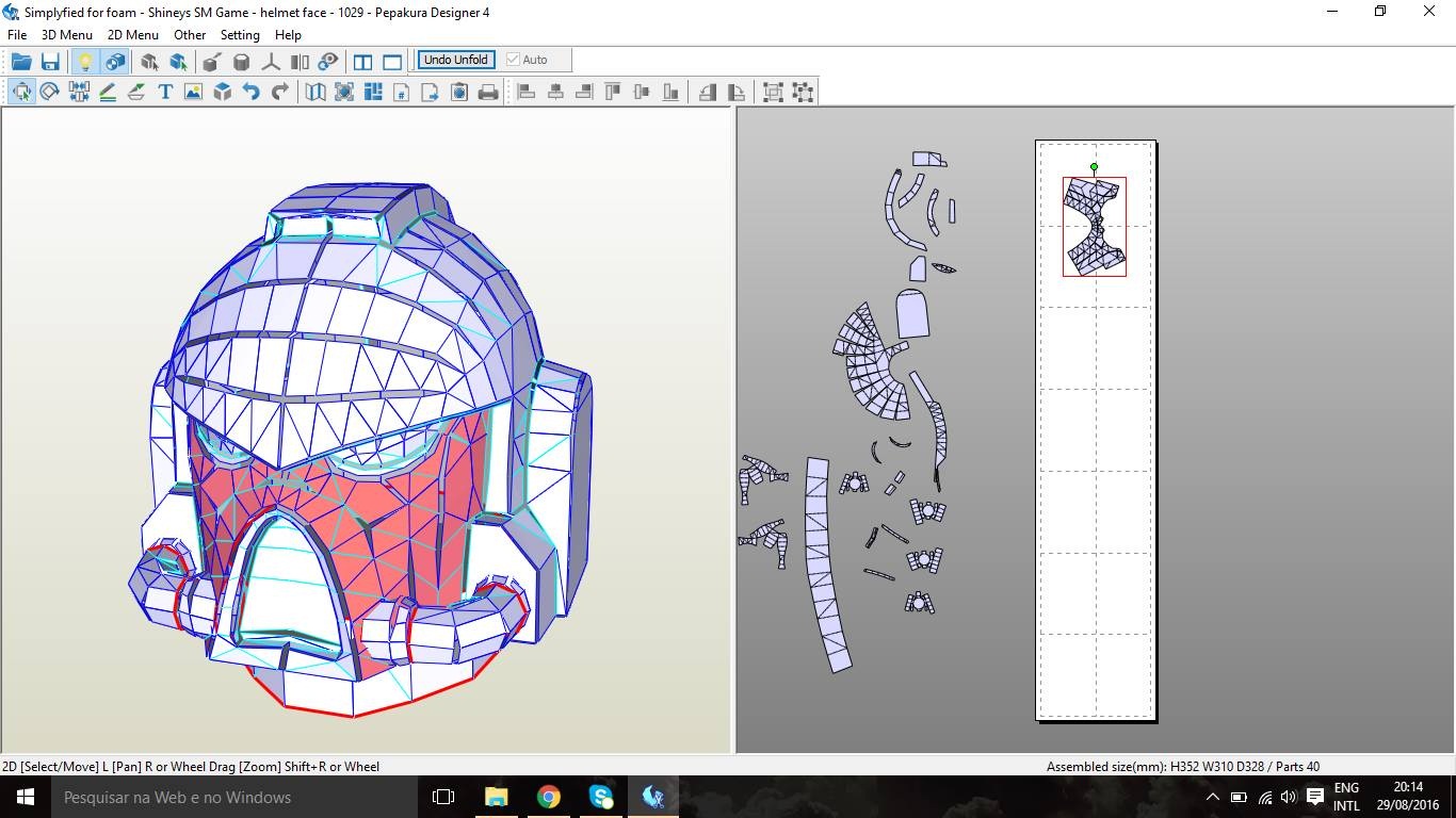 Warhammer 40k Space Marine - Helmet - Part 1