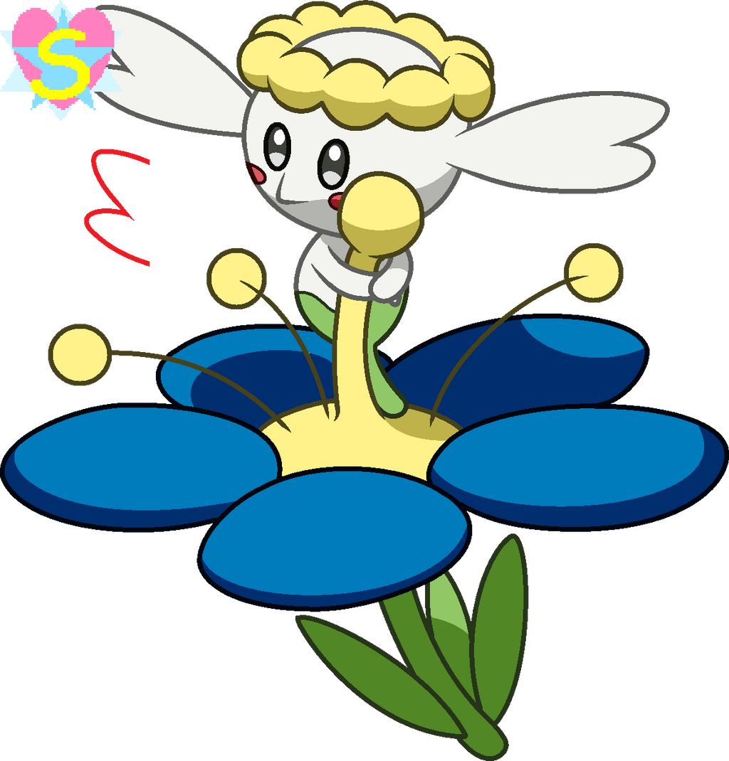 Flwer Bas Pokemon Base 63 2/5: Flabebe (Blue Flower) by PikaSparkle485 on DeviantArt