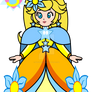 (SM) Peach - Kim's Princess Dress (with Cape)