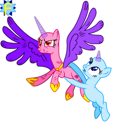 MLP Base 4: Cadence flys with Twilight