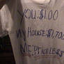 T-shirt:Home price-front