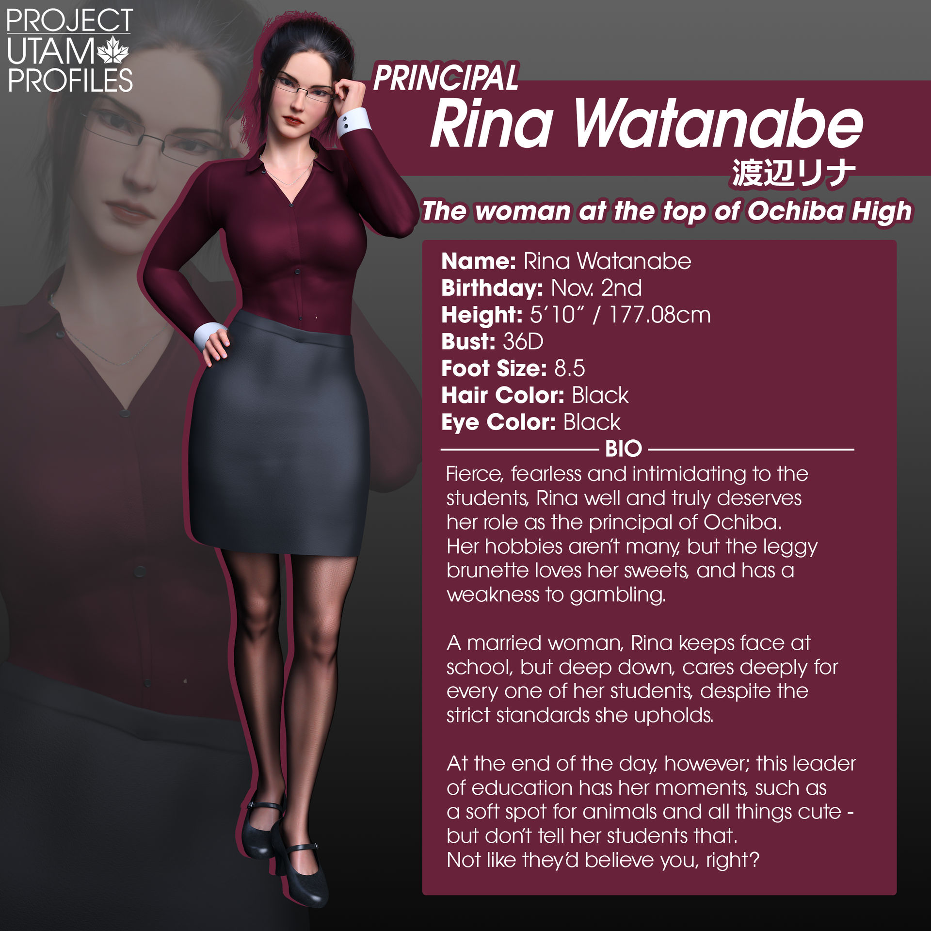 Project Utam Project UTAM Side Character: Rina Watanabe by NecDaz91 on DeviantArt