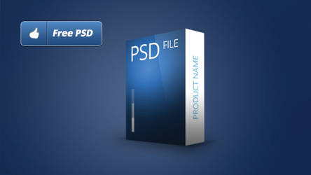 Product box free PSD download