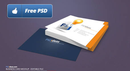 Business card mock up free PSD download