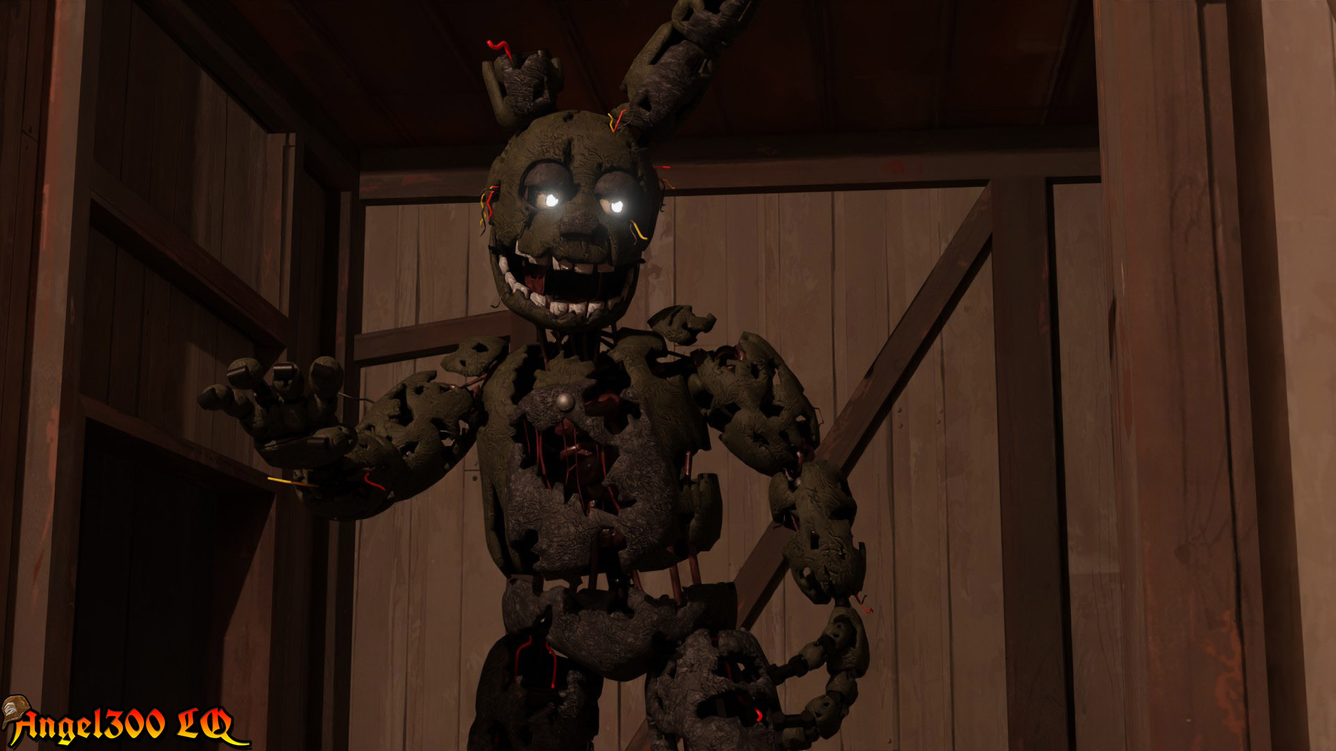Springtrap Fnaf Simulator Springtrap FNAF 3 Render Blender by Angel300LQ on DeviantArt