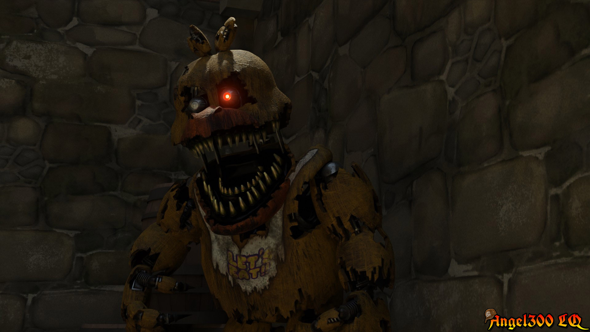 NightMare Chica From FNaF AR Blender Release! by mrrabgamer on