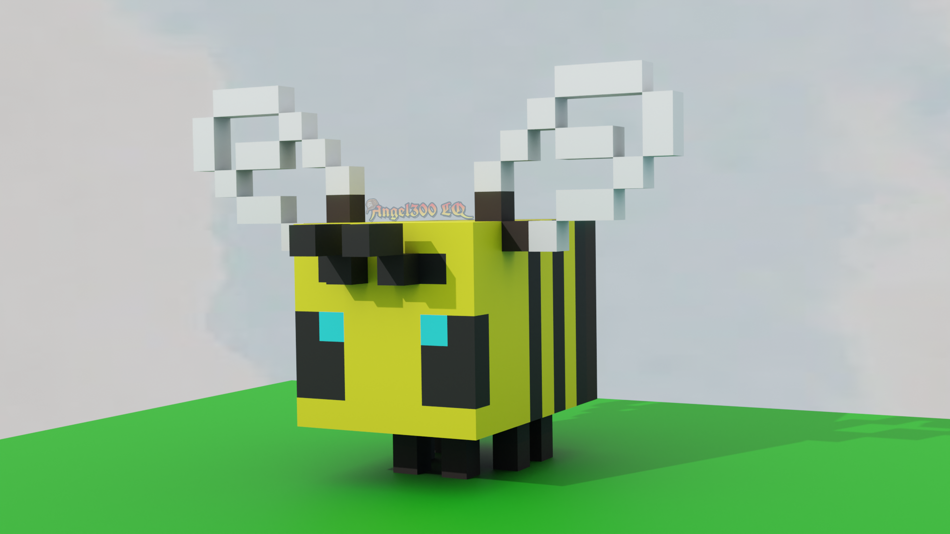 Minecraft Bee MagicaVoxel Blender Render by Angel300LQ on DeviantArt