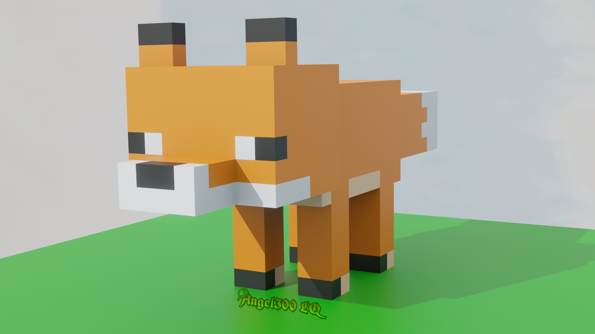 Minecraft Fox Deviantart Minecraft Fox MagicaVoxel Blender Render by Angel300LQ on DeviantArt