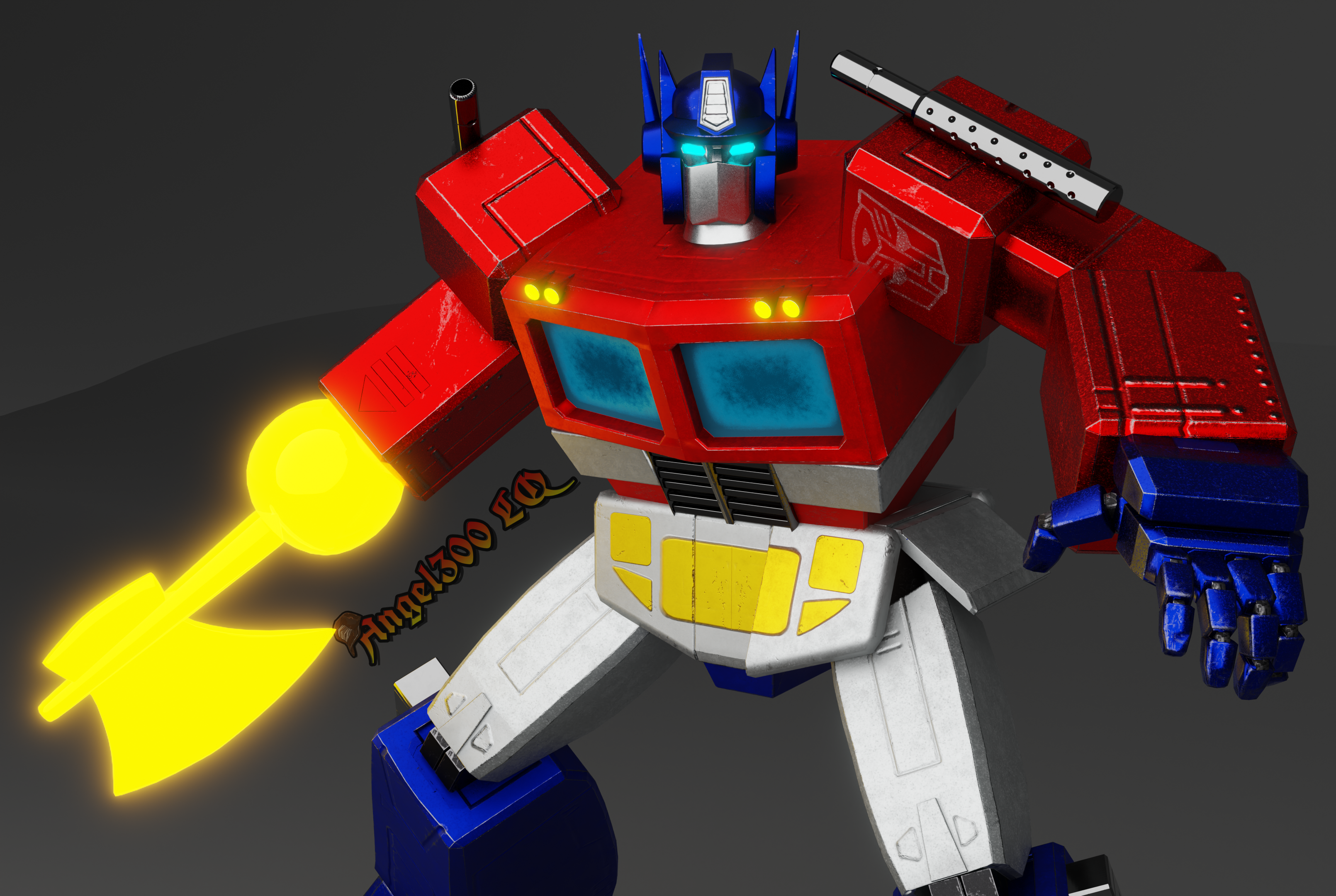 Optimus Render Optimus 3D Model TF G1 Render Blender 5 by Angel300LQ on DeviantArt