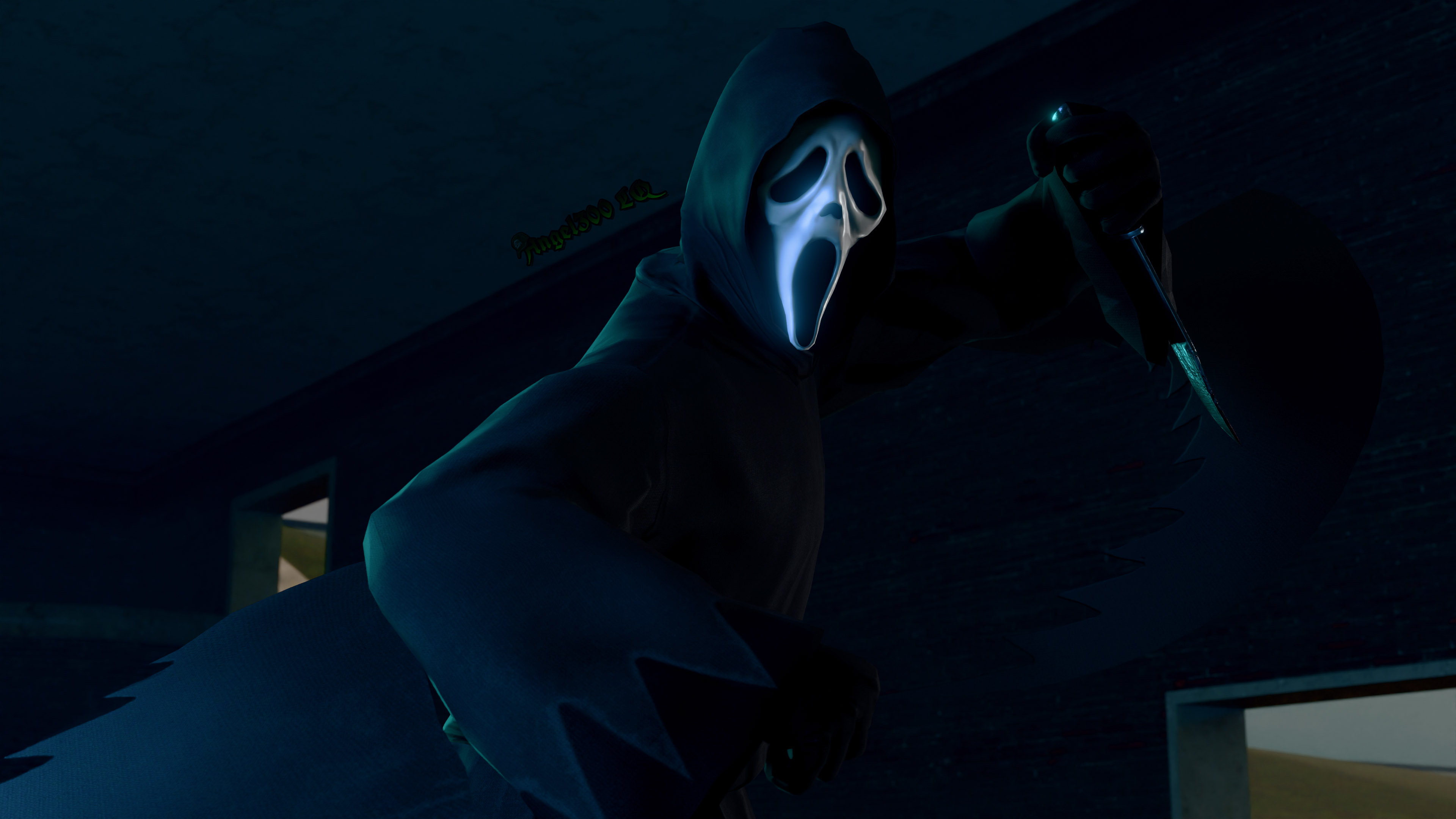 Scream Avatar Rigged Ghostface - Scream - #1 by Angel300LQ on DeviantArt