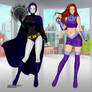 Teen Titans - Raven and Starfire