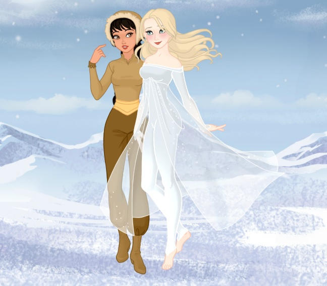 Frozen 2 - Elsa X Honeymaren by Jaz-Merigold on DeviantArt