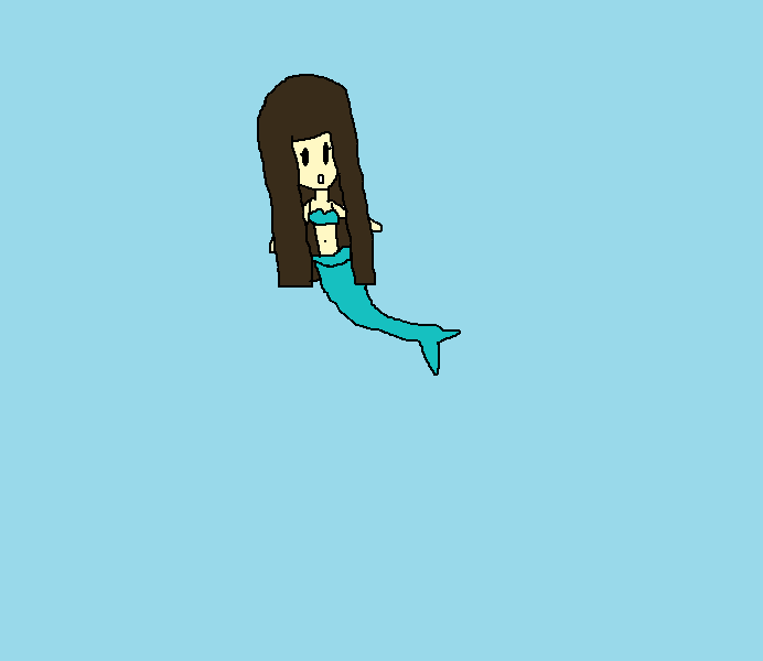 teal mermaid