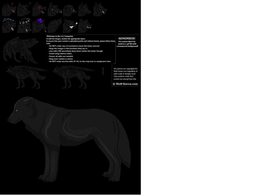 Wolf Routing Template Wolf template WH by Scarrss on DeviantArt