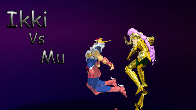 MMD saint seiya Ikki vs Mu