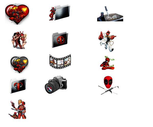 Deadpool icons by RatoAz on DeviantArt