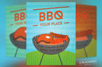 Free Retro BBQ Flyer