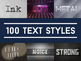 100 Text Effects for Photoshop Pack