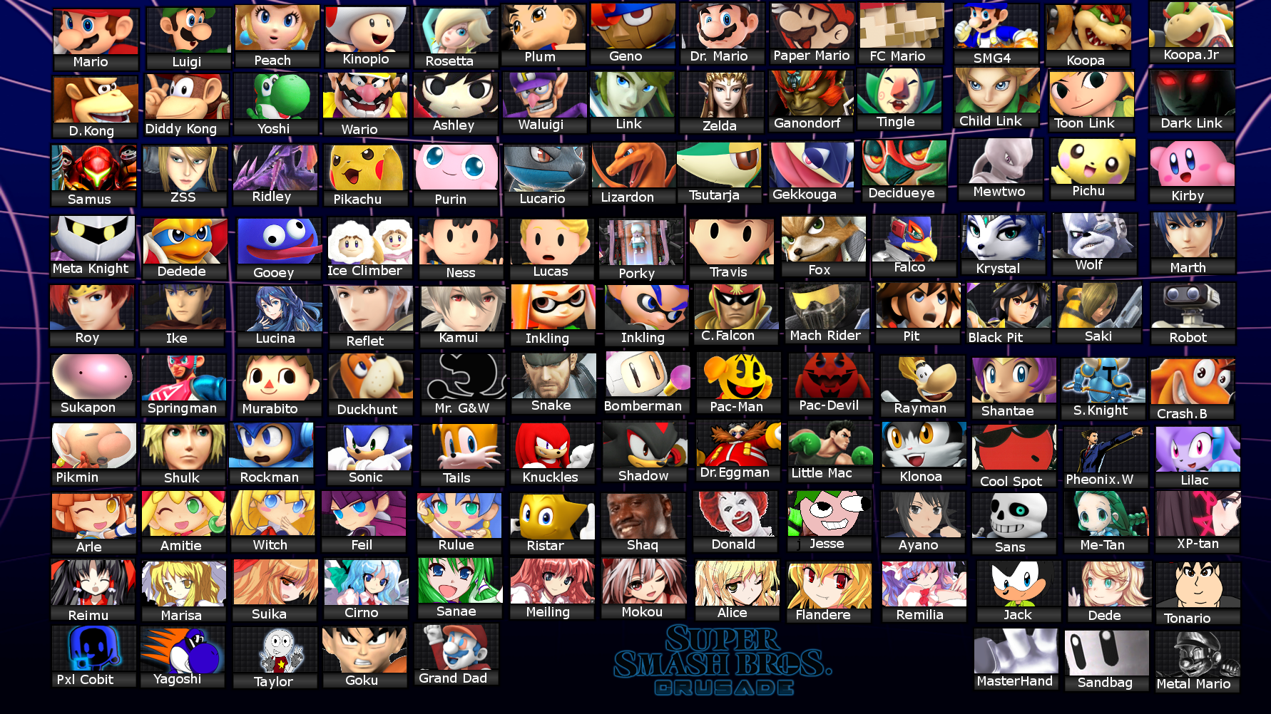 Super Smash Bros Crusade All Characters Update 