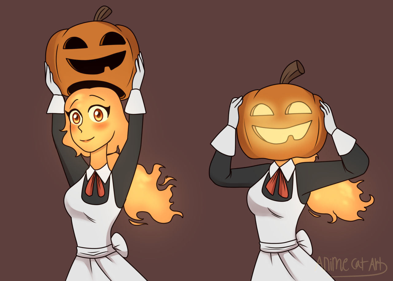 Pumpkin Head by AnimeCatArt on DeviantArt