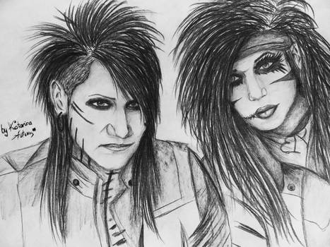 Ashley and Andy from Black Veil Brides