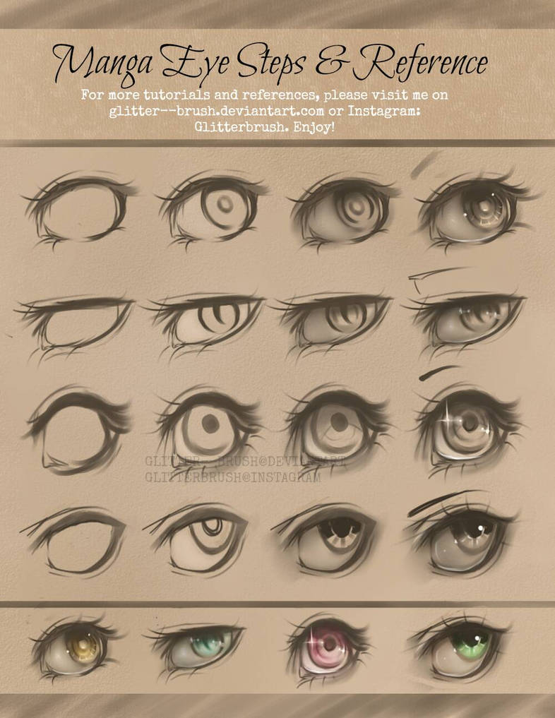 Manga progression-Stylistic Eyes by skippuff on DeviantArt